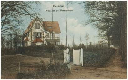 Villa Eikenhorst in Helmond rond 1920. Fotograaf onbekend.