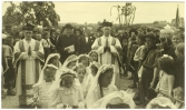  Het 25-jarig priesterjubileum van pastoor Brandsma op 11 juni 1949. Fotograaf Foto-atelier Prinses.