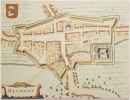 Helmond. Prent van W. en J. Blaeu uit "Toneel der steden van de Vereenigde Nederlanden (en) 's konings Nederlanden (Amsterdam 1649)